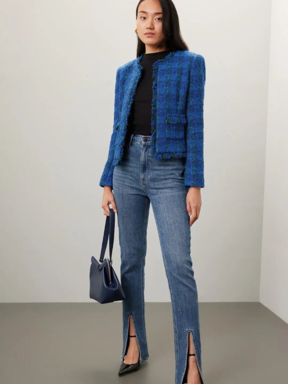 L'agence Angelina Blazer Size 4 MSRP $695 - Picture 1 of 11